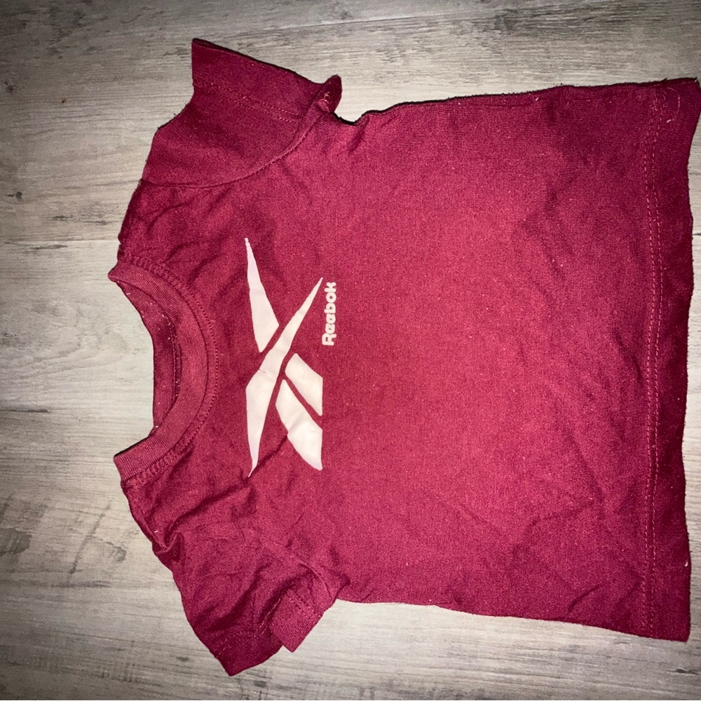 Reebok Kids Burgundy Short Sleeve Tee